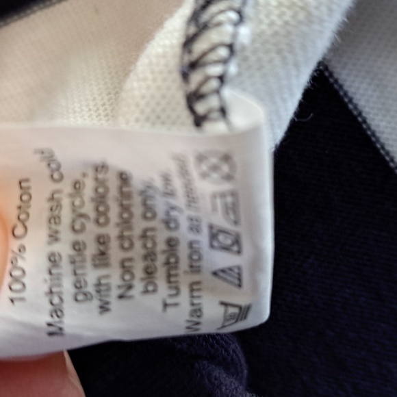 J.Crew Womens Navy/Cream Striped Long Sleeve‎ Cotton Midi Dress Size Small - Picture 12 of 12